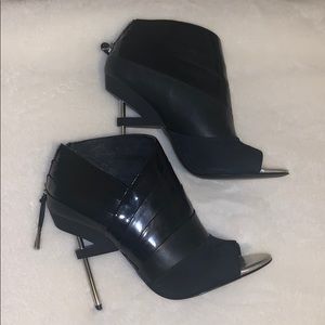 L.A.M.B Elastic Perp Toe Booties